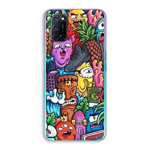 CaseCompany Vexx Mixtape: Oppo A92 Transparant Hoesje