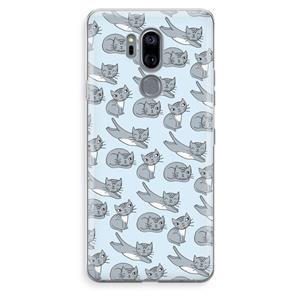 CaseCompany Poezen: LG G7 Thinq Transparant Hoesje