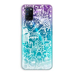 CaseCompany Vexx Mixtape #2: Oppo A92 Transparant Hoesje