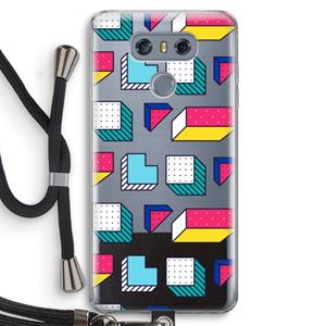 CaseCompany 8-bit N°7: LG G6 Transparant Hoesje met koord