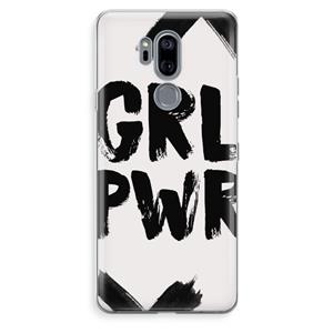 CaseCompany Girl Power #2: LG G7 Thinq Transparant Hoesje