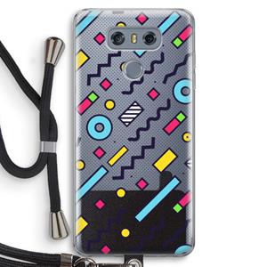 CaseCompany 8-bit N°8: LG G6 Transparant Hoesje met koord