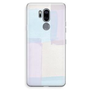 CaseCompany Square pastel: LG G7 Thinq Transparant Hoesje