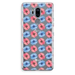 CaseCompany Klaproosjes: LG G7 Thinq Transparant Hoesje