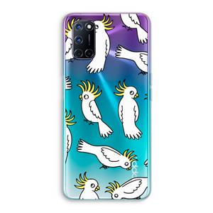 CaseCompany Papegaai: Oppo A92 Transparant Hoesje