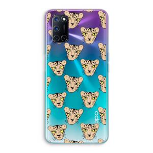 CaseCompany Tijger: Oppo A92 Transparant Hoesje