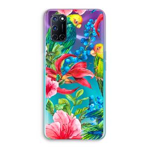 CaseCompany Papegaaien: Oppo A92 Transparant Hoesje