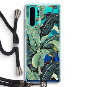 CaseCompany Bananenbladeren: Huawei P30 Pro Transparant Hoesje met koord