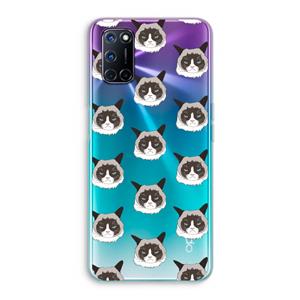 CaseCompany It's a Purrr Case: Oppo A92 Transparant Hoesje