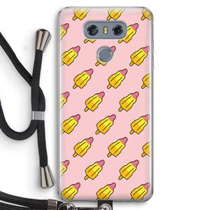 CaseCompany Waterijsjes: LG G6 Transparant Hoesje met koord