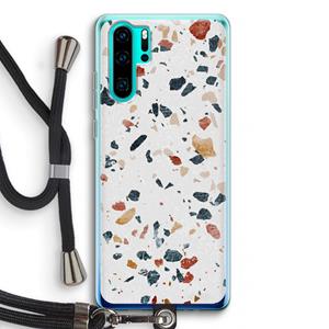 CaseCompany Terrazzo N°4: Huawei P30 Pro Transparant Hoesje met koord