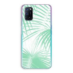 CaseCompany Palmbladeren: Oppo A92 Transparant Hoesje