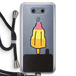 CaseCompany Raketijsje: LG G6 Transparant Hoesje met koord
