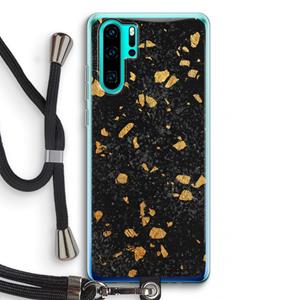 CaseCompany Terrazzo N°7: Huawei P30 Pro Transparant Hoesje met koord