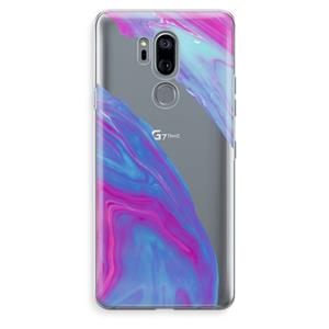 CaseCompany Zweverige regenboog: LG G7 Thinq Transparant Hoesje