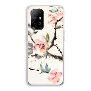 CaseCompany Japanse bloemen: Oppo A95 5G Transparant Hoesje