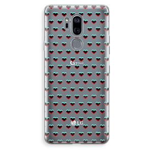 CaseCompany Hartjes: LG G7 Thinq Transparant Hoesje