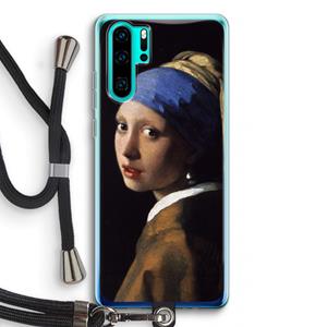 CaseCompany The Pearl Earring: Huawei P30 Pro Transparant Hoesje met koord