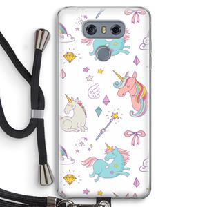 CaseCompany Fantasiewereld: LG G6 Transparant Hoesje met koord
