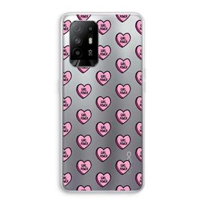 CaseCompany GIRL POWER: Oppo A95 5G Transparant Hoesje