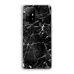CaseCompany Zwart Marmer 2: Oppo A95 5G Transparant Hoesje