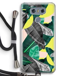 CaseCompany Fantasie jungle: LG G6 Transparant Hoesje met koord