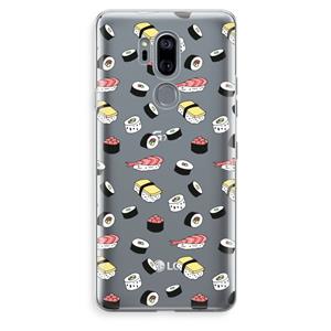 CaseCompany Sushi time: LG G7 Thinq Transparant Hoesje