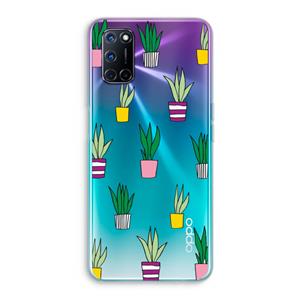 CaseCompany Sanseveria: Oppo A92 Transparant Hoesje