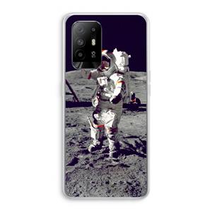 CaseCompany Spaceman: Oppo A95 5G Transparant Hoesje