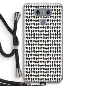 CaseCompany Crazy shapes: LG G6 Transparant Hoesje met koord