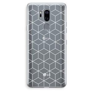 CaseCompany Zwart-witte kubussen: LG G7 Thinq Transparant Hoesje