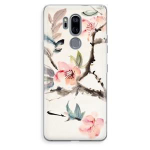 CaseCompany Japanse bloemen: LG G7 Thinq Transparant Hoesje