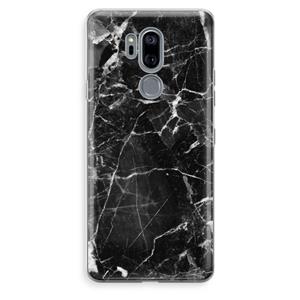 CaseCompany Zwart Marmer 2: LG G7 Thinq Transparant Hoesje