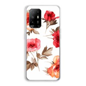 CaseCompany Roosjes: Oppo A95 5G Transparant Hoesje