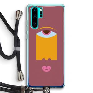 CaseCompany Mono V: Huawei P30 Pro Transparant Hoesje met koord
