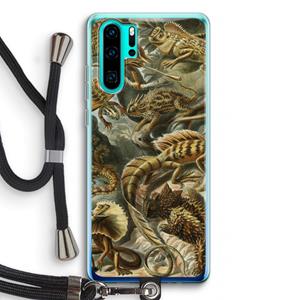 CaseCompany Haeckel Lacertilia: Huawei P30 Pro Transparant Hoesje met koord
