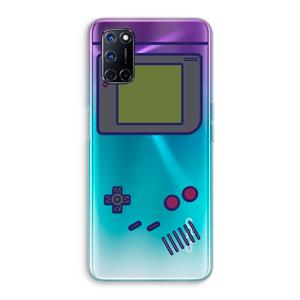 CaseCompany Game On: Oppo A92 Transparant Hoesje
