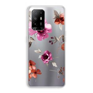 CaseCompany Geschilderde bloemen: Oppo A95 5G Transparant Hoesje