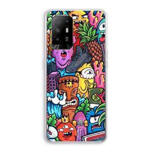 CaseCompany Vexx Mixtape: Oppo A95 5G Transparant Hoesje