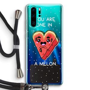 CaseCompany One In A Melon: Huawei P30 Pro Transparant Hoesje met koord
