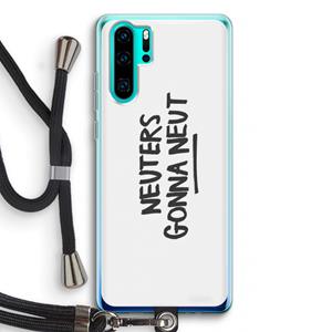 CaseCompany Neuters: Huawei P30 Pro Transparant Hoesje met koord