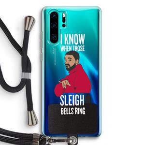 CaseCompany Sleigh Bells Ring: Huawei P30 Pro Transparant Hoesje met koord