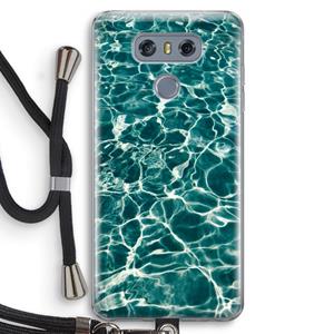 CaseCompany Weerkaatsing water: LG G6 Transparant Hoesje met koord