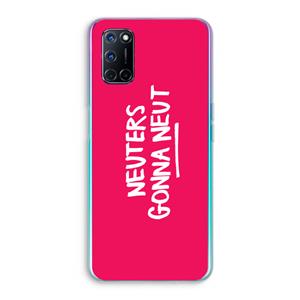 CaseCompany Neuters (roze): Oppo A92 Transparant Hoesje