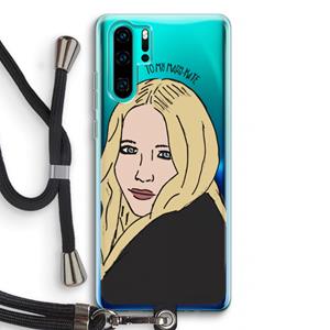 CaseCompany Mary Kate: Huawei P30 Pro Transparant Hoesje met koord