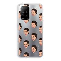 CaseCompany Ugly Cry Call: Oppo A95 5G Transparant Hoesje
