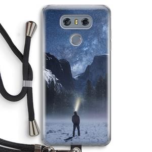 CaseCompany Wanderlust: LG G6 Transparant Hoesje met koord