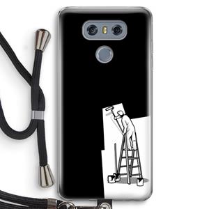 CaseCompany Musketon Painter: LG G6 Transparant Hoesje met koord