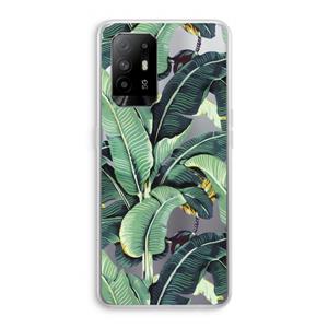 CaseCompany Bananenbladeren: Oppo A95 5G Transparant Hoesje