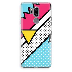 CaseCompany Pop Art #3: LG G7 Thinq Transparant Hoesje